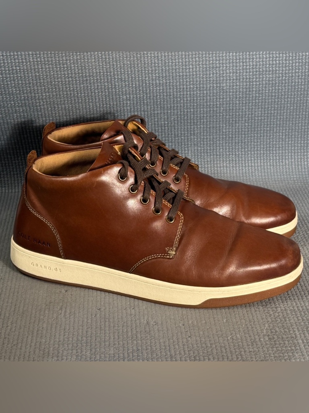 Cole Haan Vartan 2.0 Chukka Boots Brown Leather Shoes Lace Up C32238 Men Size 12